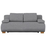 BOXSPRINGSOFA  in Webstoff Hellgrau Skandinavisch  - Hellgrau/Naturfarben, MODERN, Holz/Textil (205/93/108cm) - Venda