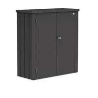 GERÄTESCHRANK - Dunkelgrau, Basics, Metall (132/140/57cm) - Biohort