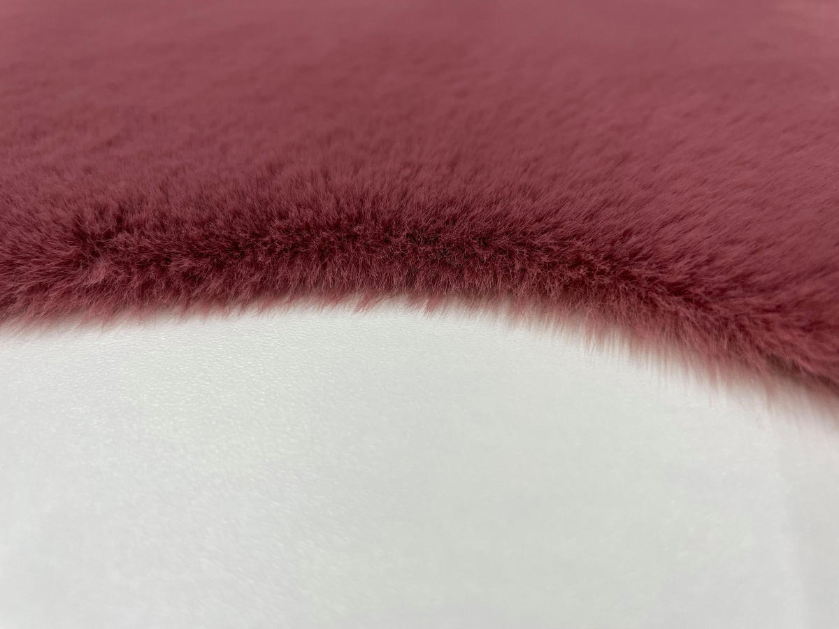KUNSTFELL 60/90 cm Bordeaux  - Bordeaux, KONVENTIONELL, Textil (60/90cm) - Novel