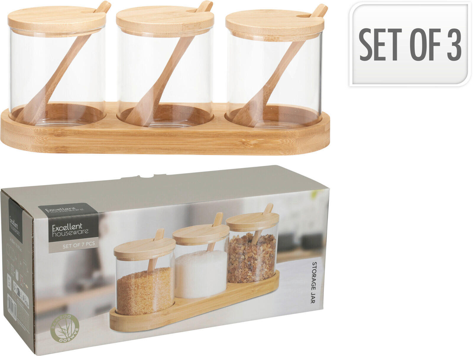 ÉTELTÁROLÓ   - áttetsző, Basics, üveg (10cm)