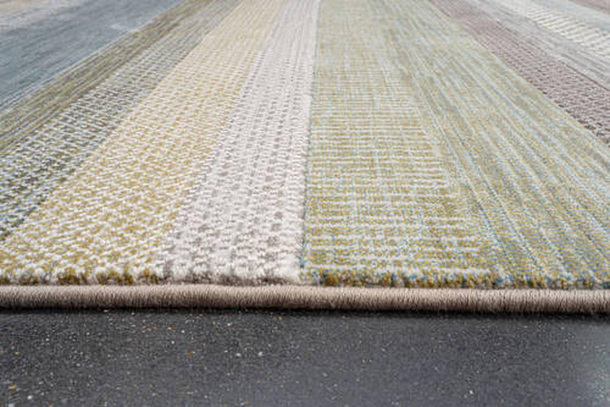 WEBTEPPICH 120/170 cm Argentum Blau, Braun, Grün  - Blau/Braun, KONVENTIONELL, Kunststoff/Textil (120/170cm)