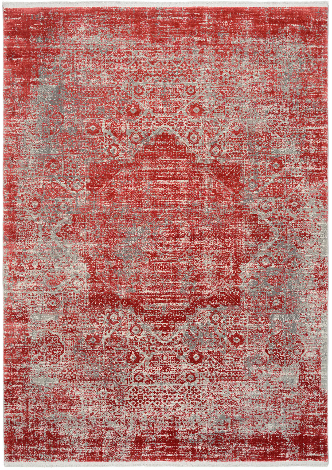 Dieter Knoll Webteppich Tesoro Rot 140x200 cm