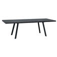 ESSTISCH 180-240/100/76 cm Nachbildung  Metall, Holzwerkstoff ausziehbar rechteckig Grau, Schwarz  - Schwarz/Grau, Design, Holzwerkstoff/Metall (180-240/100/76cm) - Carryhome