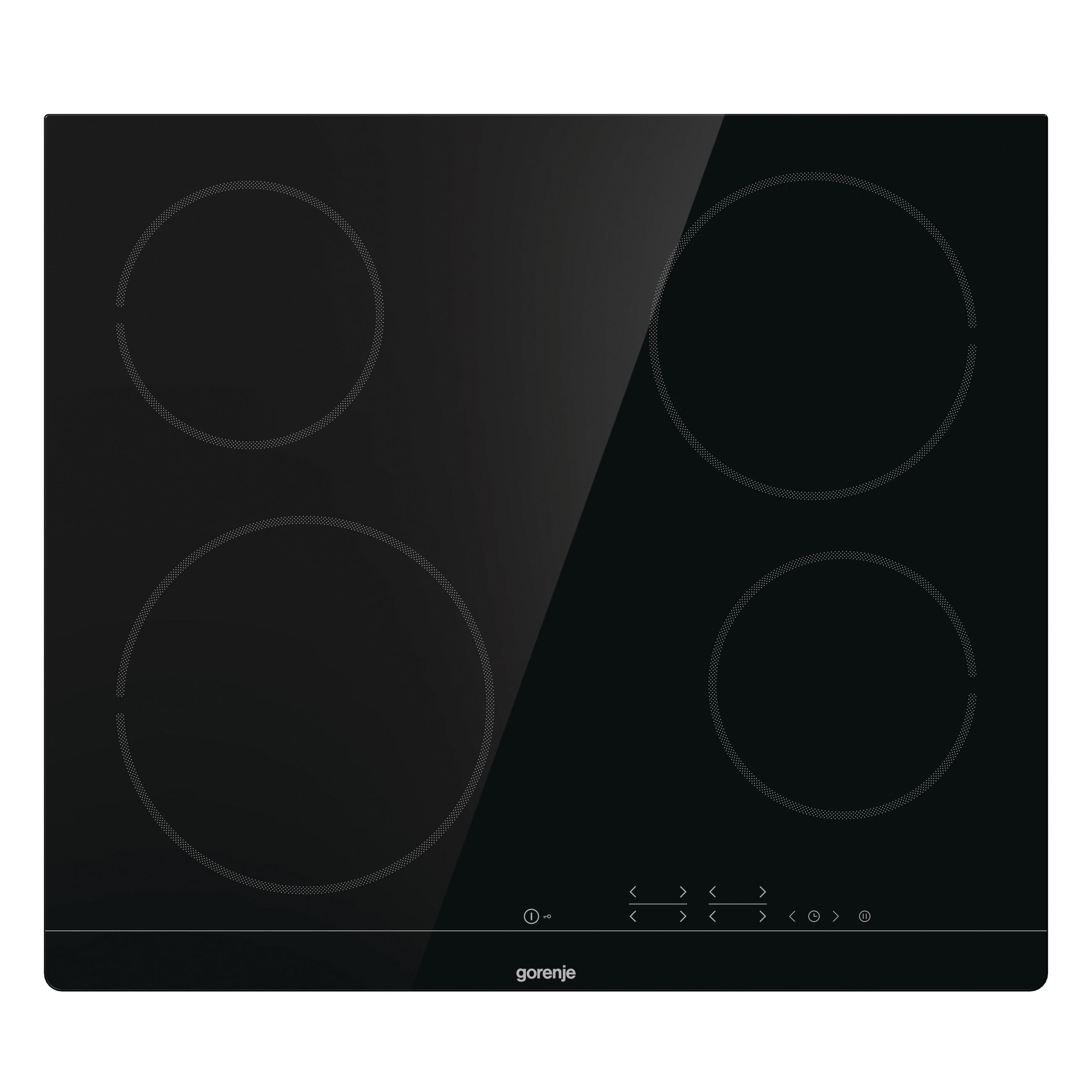 PLOČA ECT641BSC - crna, Basics, staklo (59,5/5,4/52cm) - Gorenje