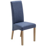 STUHL  in Webstoff Textil  - Blau/Sonoma Eiche, KONVENTIONELL, Holz/Textil (47/102/57cm) - Carryhome