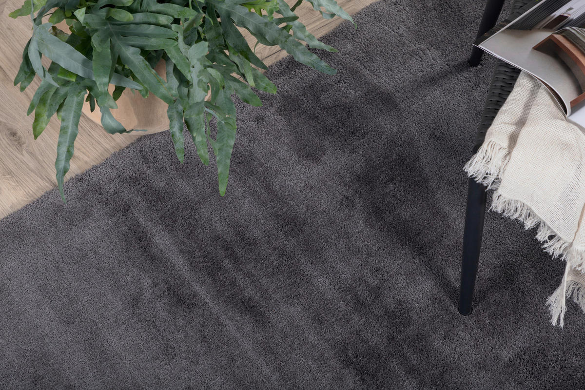 HOCHFLORTEPPICH 250/350 cm Dunkelgrau  - Dunkelgrau, LIFESTYLE, Textil (250/350cm) - P & B