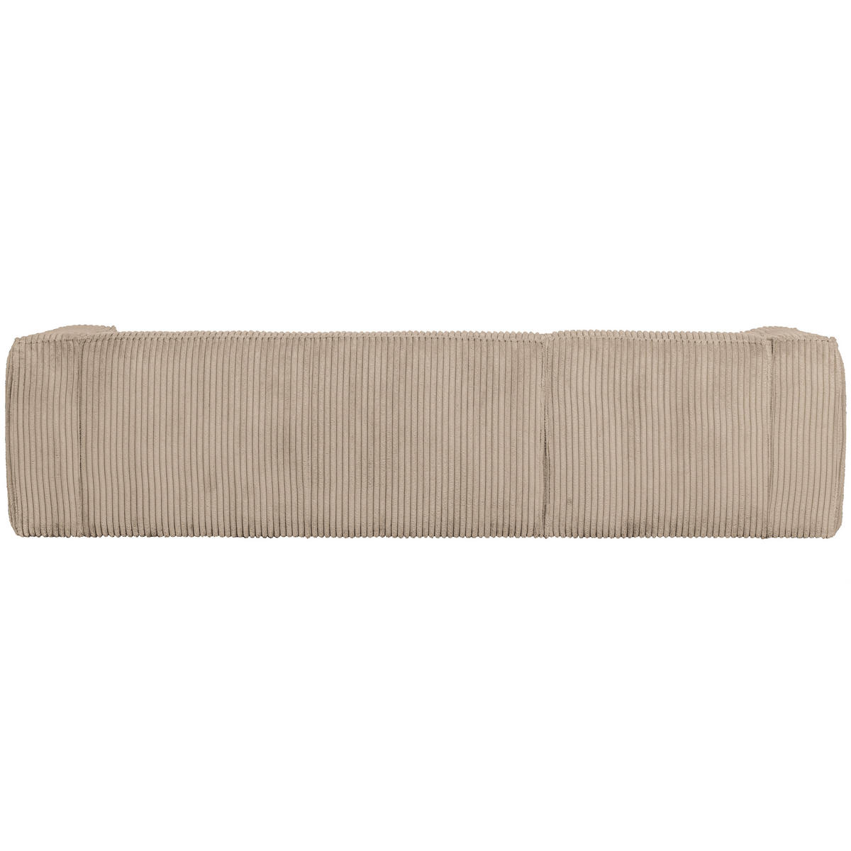 ECKSOFA Bean in gerippt Sandfarben  175/305 cm  - Sandfarben/Schwarz, Design, Kunststoff/Textil (175/305cm) - Livetastic