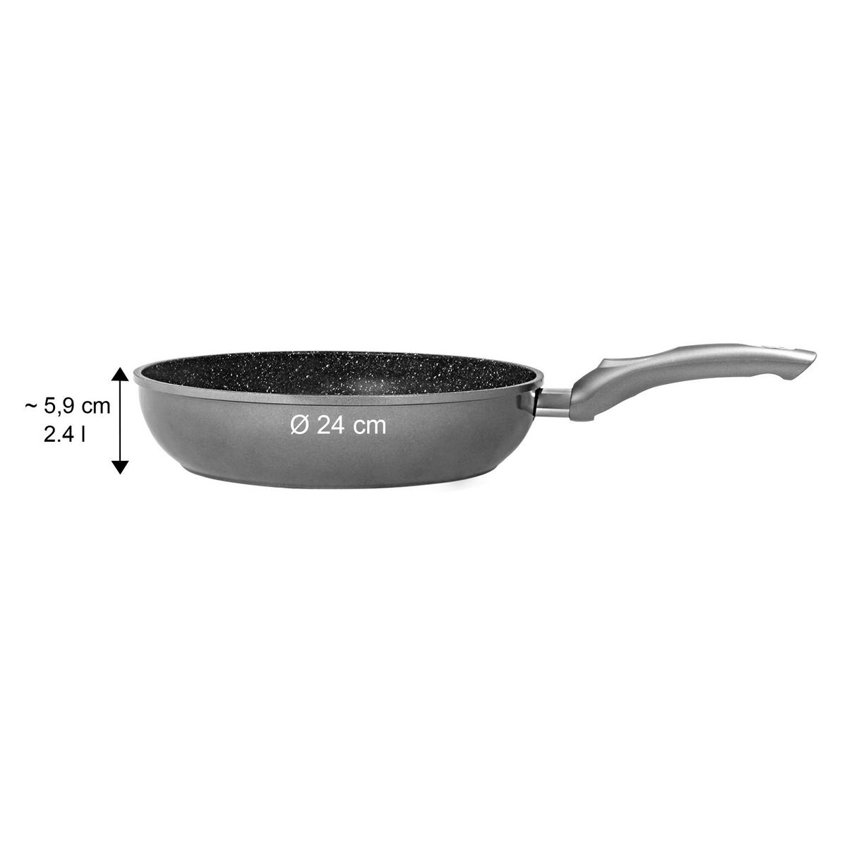SCHMORPFANNE  - Anthrazit, Basics, Metall (24/5,9cm) - Stoneline