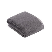 BADETUCH Vegan Life Dunkelgrau 100/150 cm  - Dunkelgrau, Basics, Textil (100/150cm) - Vossen