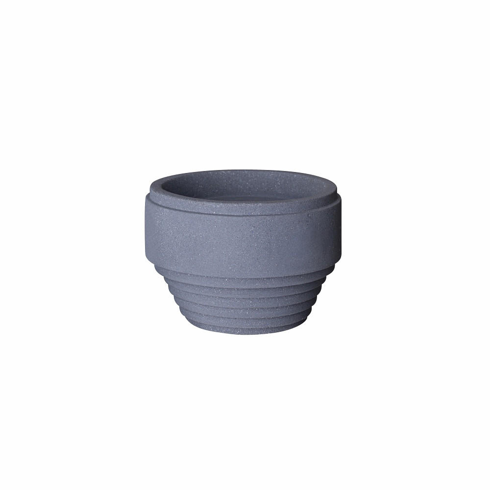 KERZENHALTER - Anthrazit, KONVENTIONELL, Stein (8,6/6,0cm) - Blomus