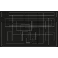 NON WOVEN-TAPET 400/250 cm  - vit/svart, Basics (400/250cm) - Komar