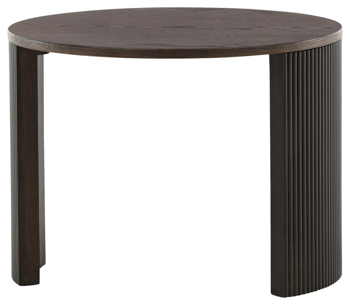 COUCHTISCH furniert 60/60/45 cm rund Schwarz  - Schwarz, Design, Holz/Holzwerkstoff (60/60/45cm) - Livetastic