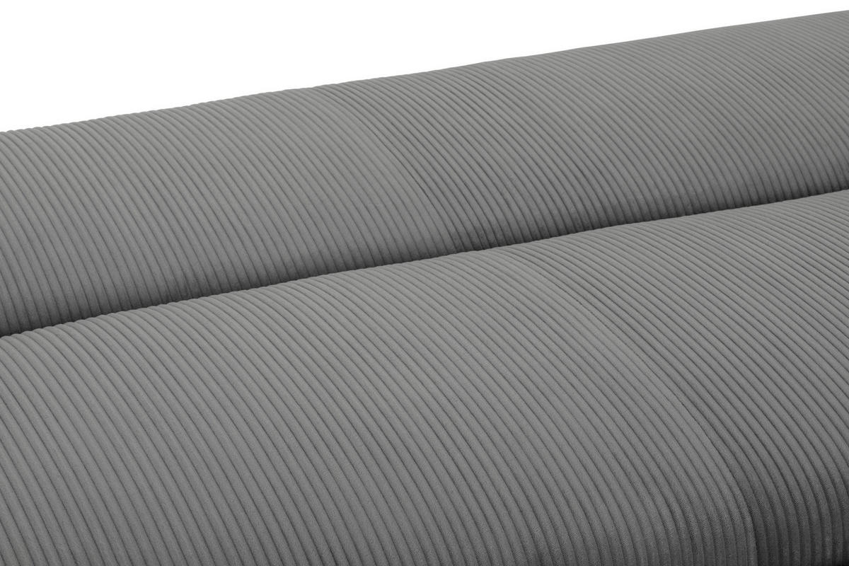SCHLAFSOFA Cord Grau  - Naturfarben/Grau, Design, Holz/Textil (193/81/92cm) - Livetastic