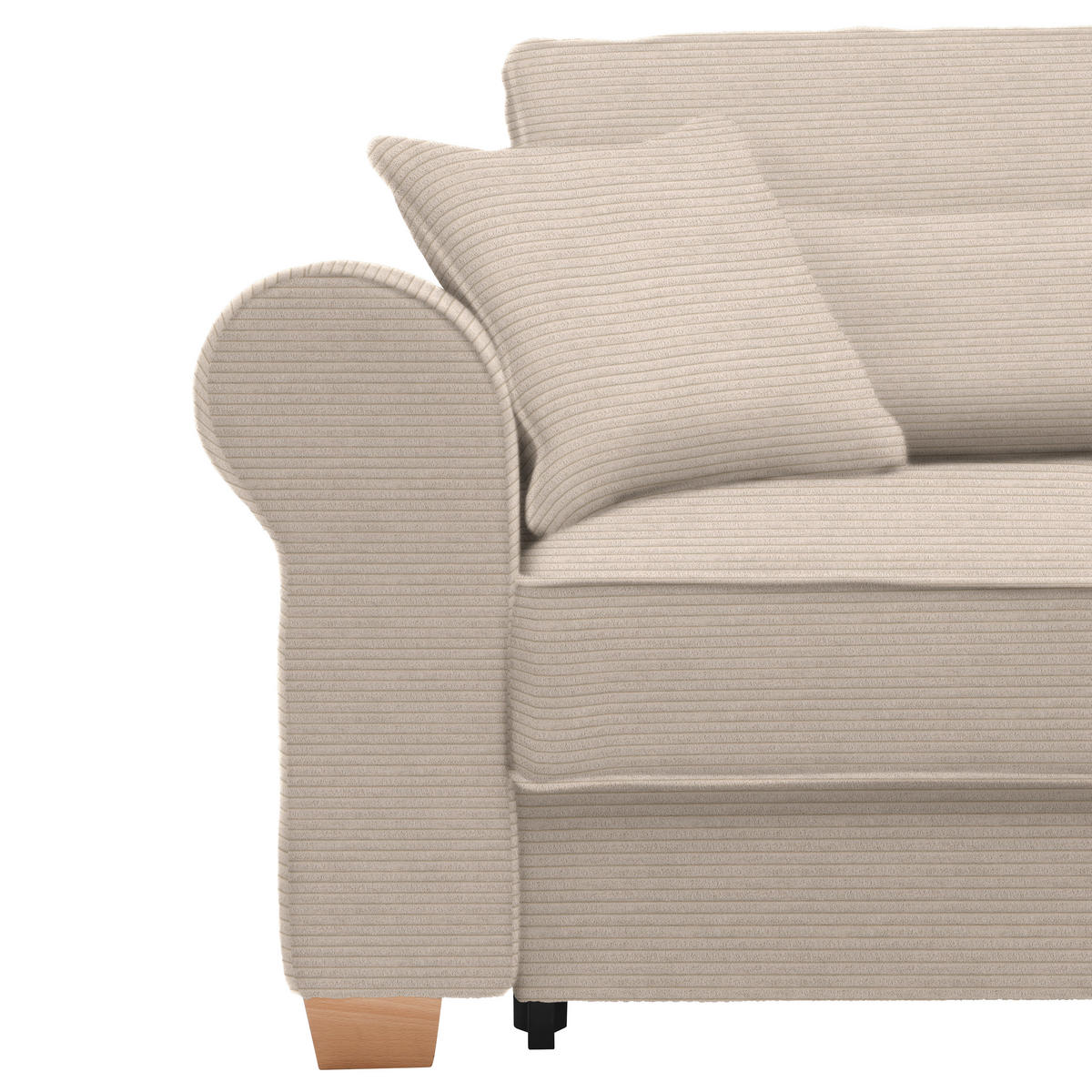 HÖRNSOFFA i cremefärgad  - cremefärgad, Modern, trämaterial/trä (255/185cm) - MID.YOU
