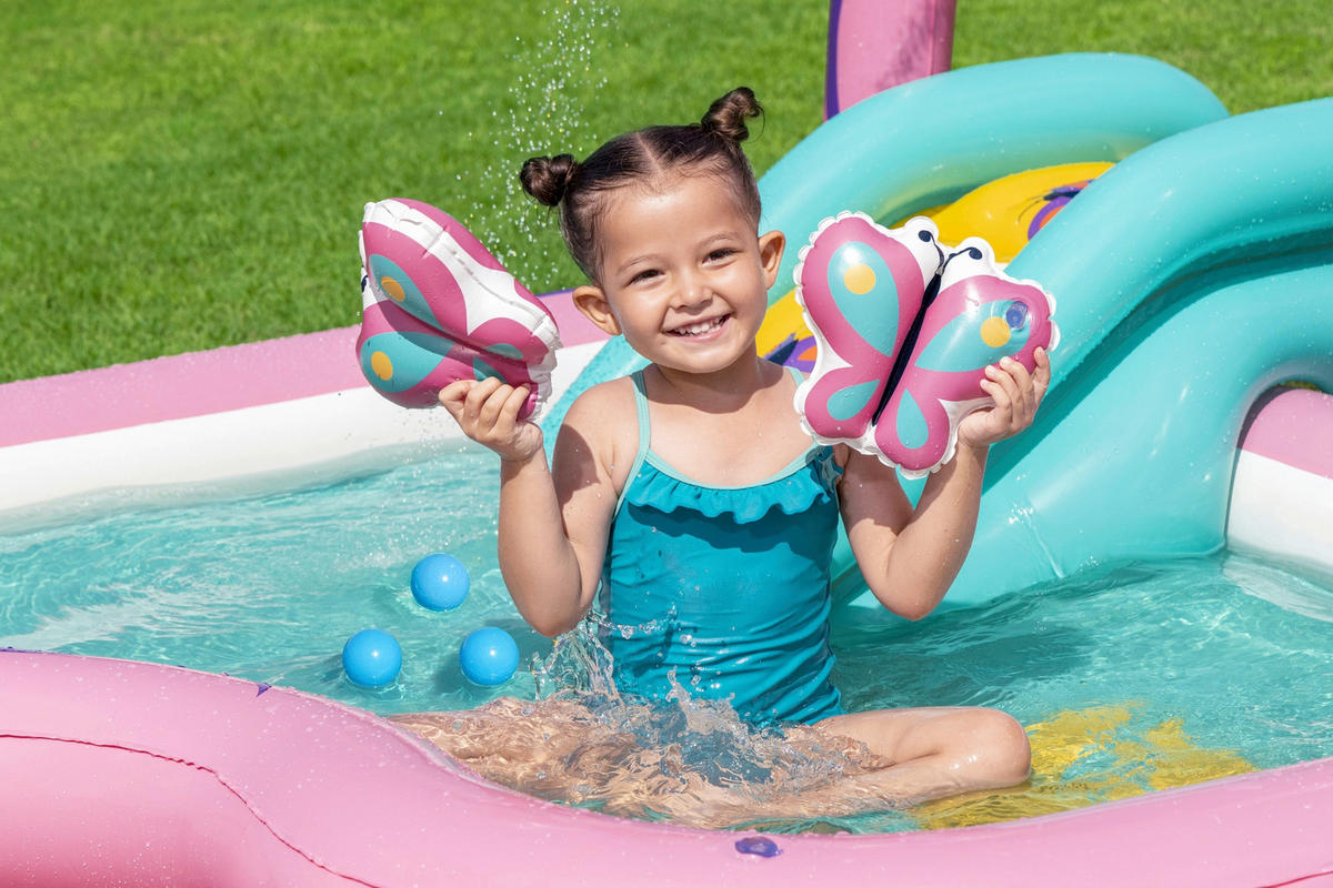 PLANSCHBECKEN 180/180/117 cm  - Multicolor, Basics, Kunststoff (180/180/117cm) - Bestway