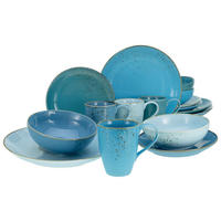 KOMBISERVICE Blau 16-teilig 4 Personen  - Blau, Basics, Keramik - Creatable