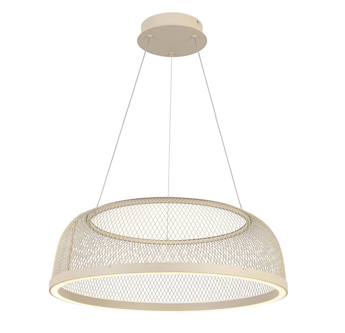 ZÁVĚSNÉ LED SVÍTIDLO, 60,5/175,5 cm  - pískové barvy, Design, kov/plast (60,5/175,5cm) - Novel