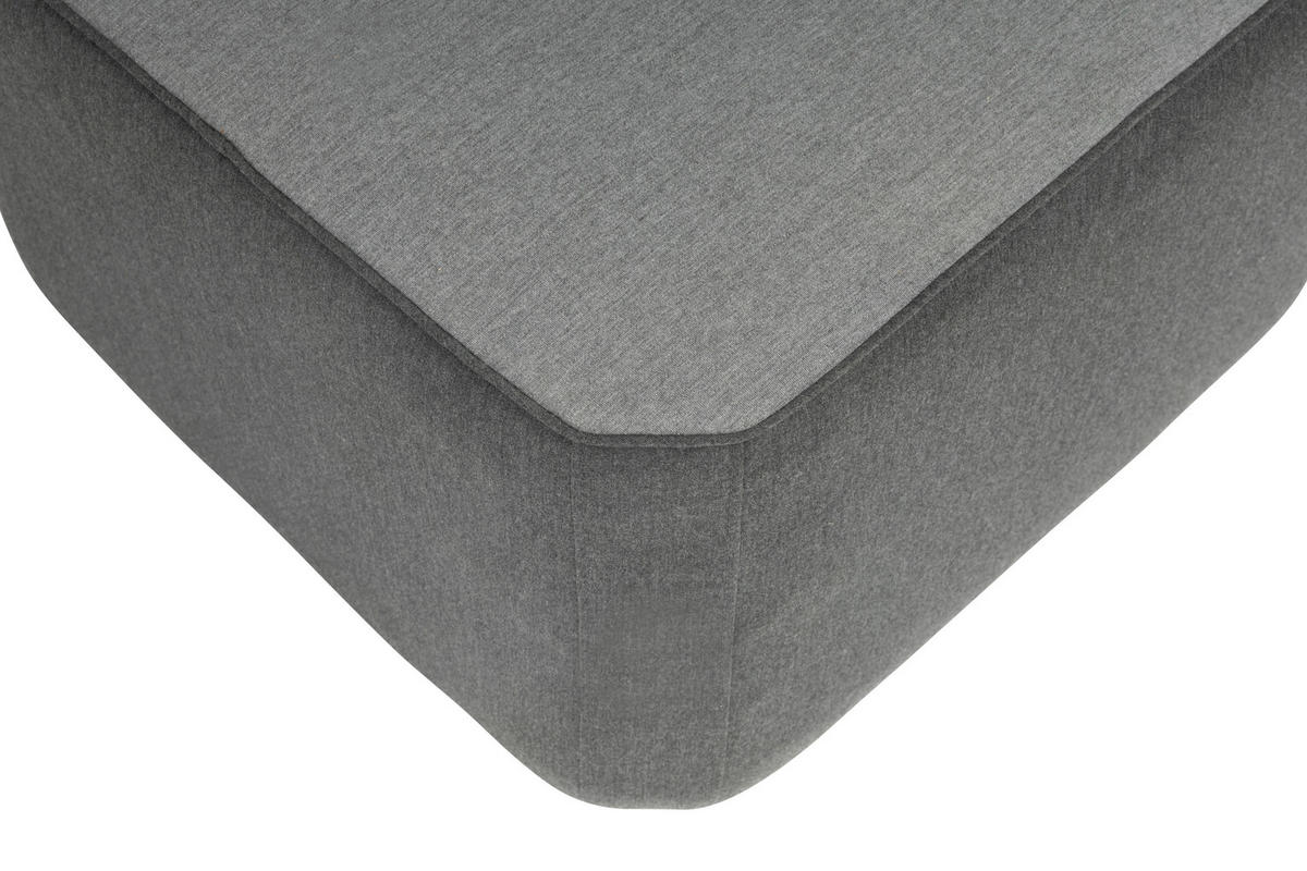 GARTENHOCKER  - Anthrazit/Grau, Basics, Textil/Metall (50/40/50cm) - Kettler