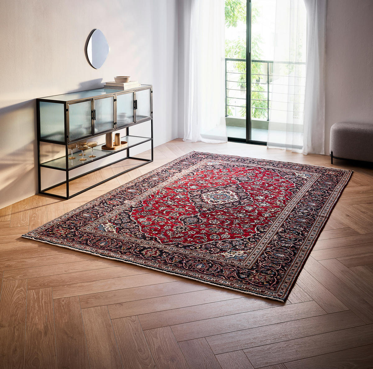 Wollteppich  višebojna     - višebojna, Osnovno, tekstil (200/300cm) - Cazaris
