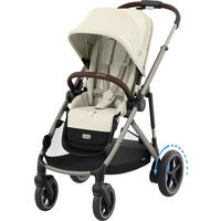 KINDERWAGEN E-GAZELLE S  - Taupe, Design, Kunststoff/Metall (94.5/66/100cm) - Cybex