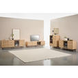 SIDEBOARD  200/80/40 cm 3 Schublade(n)  - Eichefarben/Schwarz, KONVENTIONELL, Glas/Holzwerkstoff (200/80/40cm) - Xora