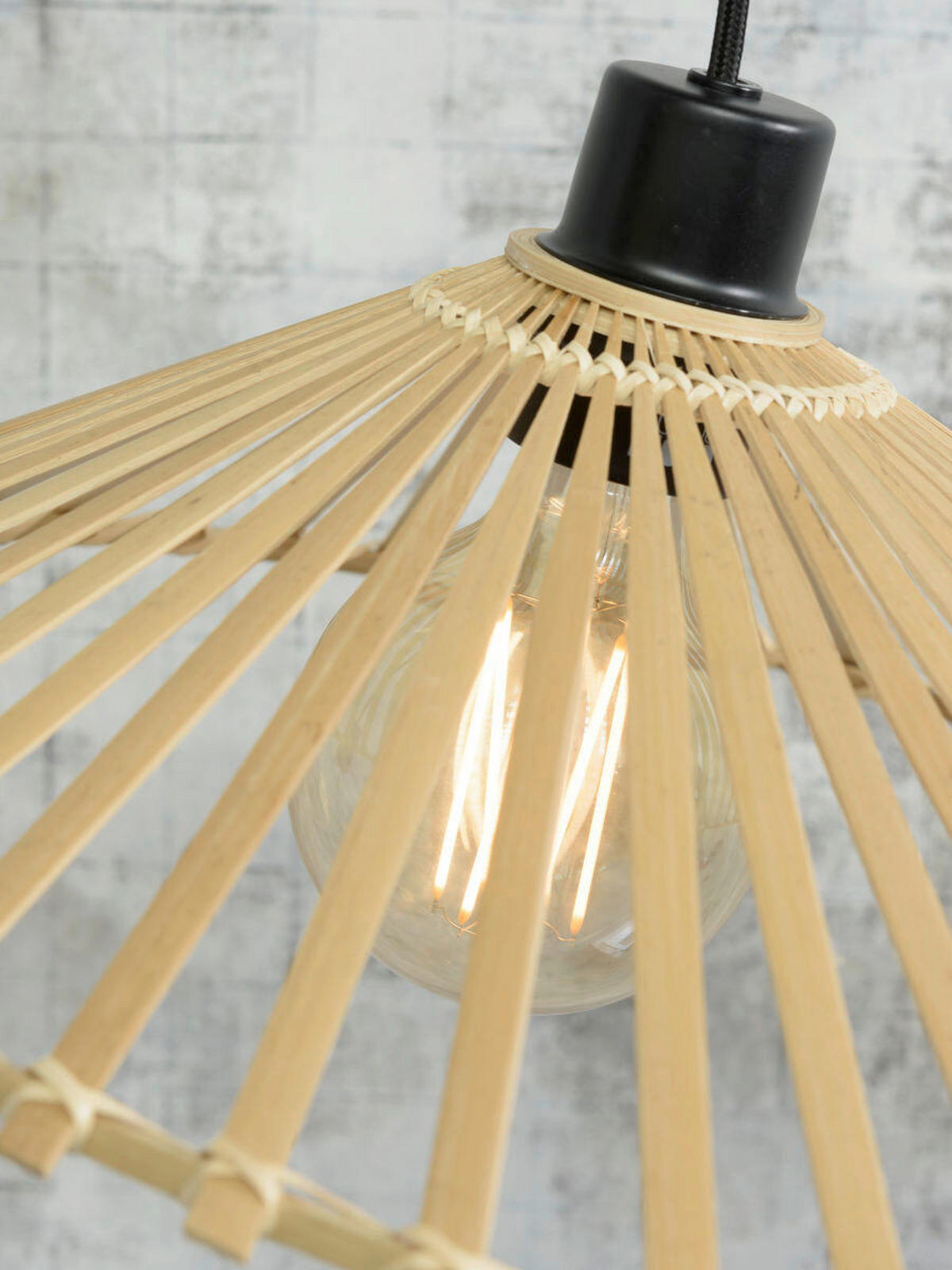 HÄNGELEUCHTE 60/14 cm  - Naturfarben, Trend, Holz (60/14cm) - Good & Mojo