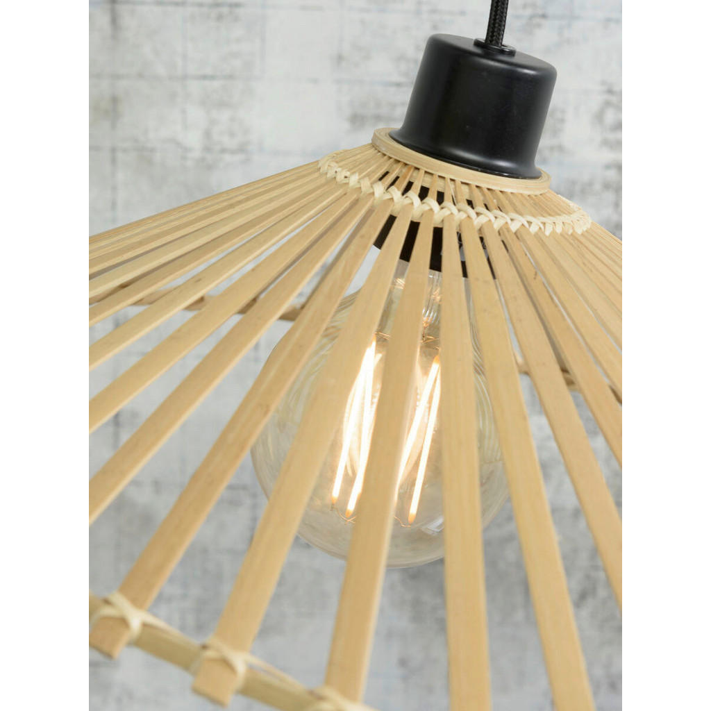 Thumbnail - Good & Mojo Hängeleuchte Good&Mojo,Natur, Holz, Bambus, 14 cm, LED-Leuchtmittel austauschbar, Lampen & Leuchten, Innenbe...