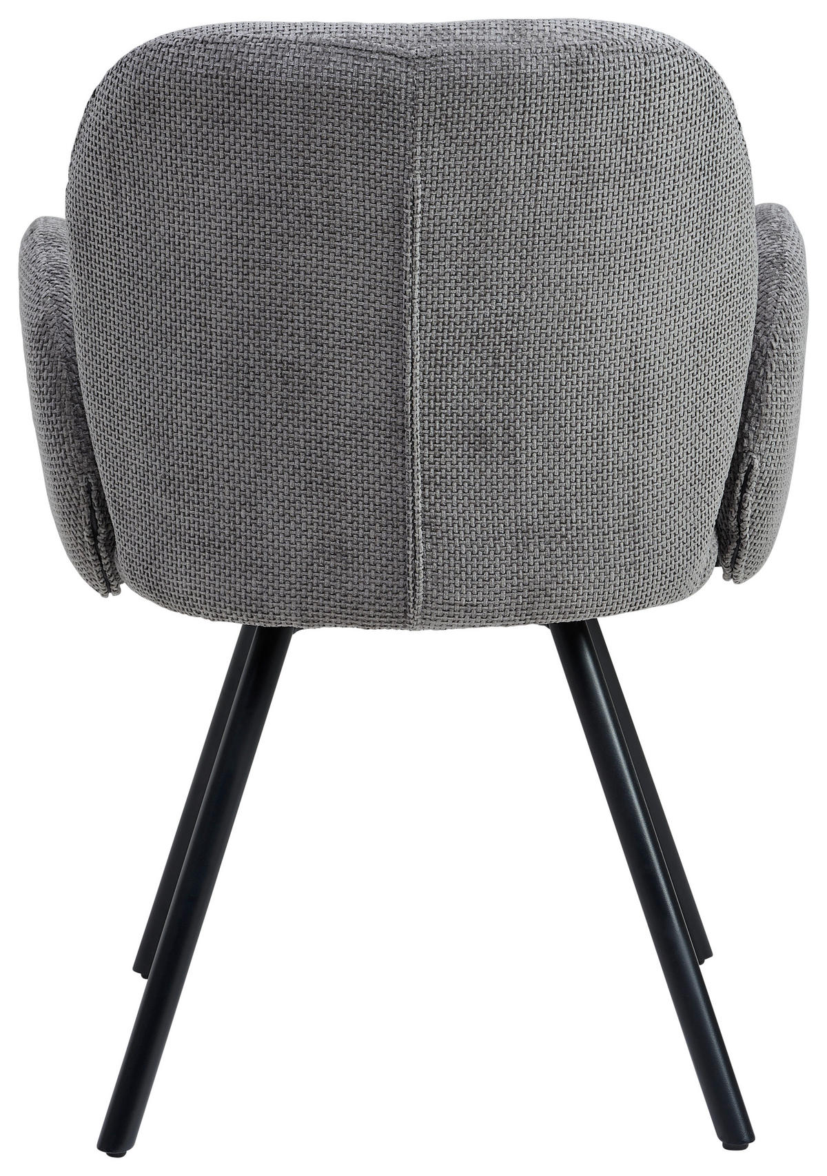 ARMLEHNSTUHL  in Eisen Chenille  - Schwarz/Grau, LIFESTYLE, Holz/Textil (60/87/65cm) - Livetastic