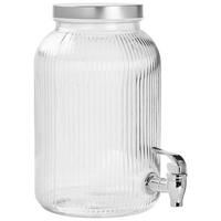 GETRÄNKESPENDER   - Silberfarben, LIFESTYLE, Glas (16/26,5/16cm)