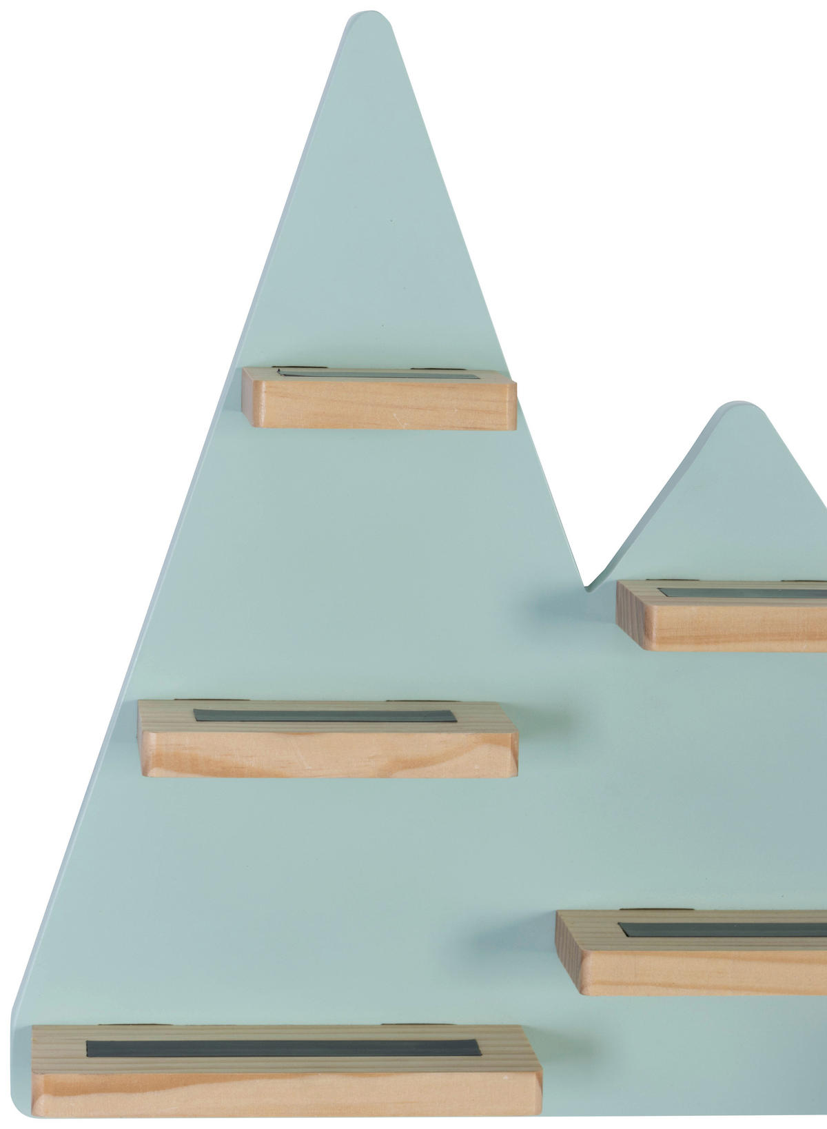 WANDREGAL  - Naturfarben/Mintgrün, MODERN, Holz/Holzwerkstoff - Ben'n'jen