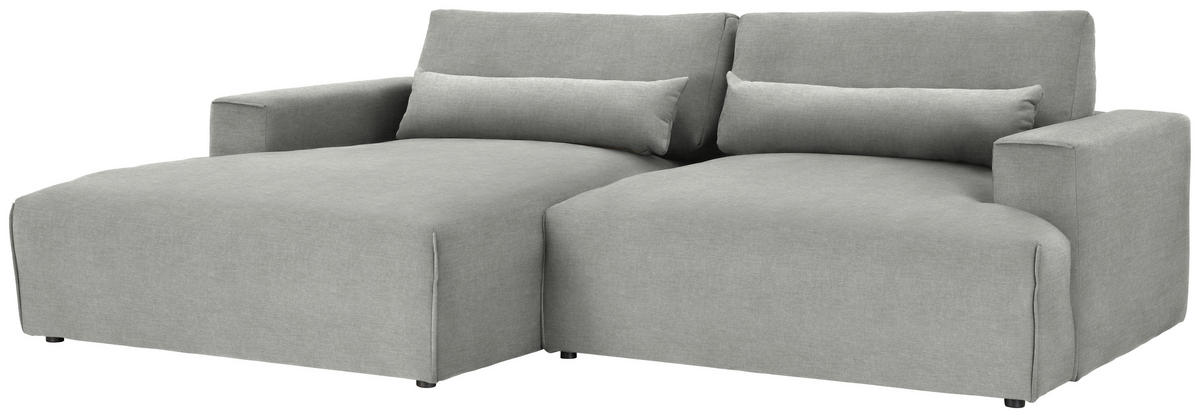 ECKSOFA Struktur Greige  - Greige/Schwarz, Design, Kunststoff/Textil (187/267cm) - Stylife