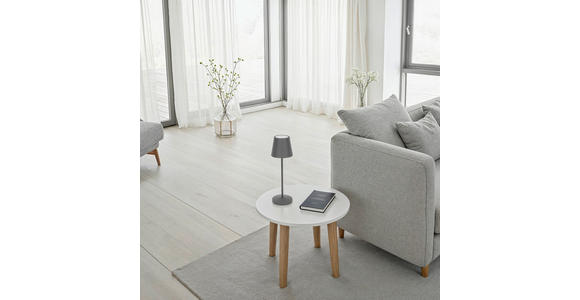 AKKU-TISCHLEUCHTE Denver 11/35 cm - Grau, KONVENTIONELL, Metall (11/35cm) - Novel