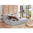 POLSTERBETT Bettkasten, Lattenroste Hellgrau 180/200 cm  - Birkefarben/Buchefarben, Design, Holz/Textil (180/200cm) - Xora
