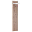 GARDEROBENPANEEL  in 30/160/25 cm  - Eichefarben/Weiß, Design, Holzwerkstoff (30/160/25cm) - Voleo