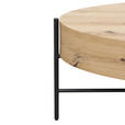 COUCHTISCH in Metall, Holzwerkstoff 120/60/38 cm  - Eichefarben/Schwarz, Design, Holzwerkstoff/Metall (120/60/38cm) - Carryhome