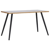SCHREIBTISCH 138/50/70 cm Anthrazit, Honigeiche  - Honigeiche/Anthrazit, Design, Holzwerkstoff/Metall (138/50/70cm) - P & B