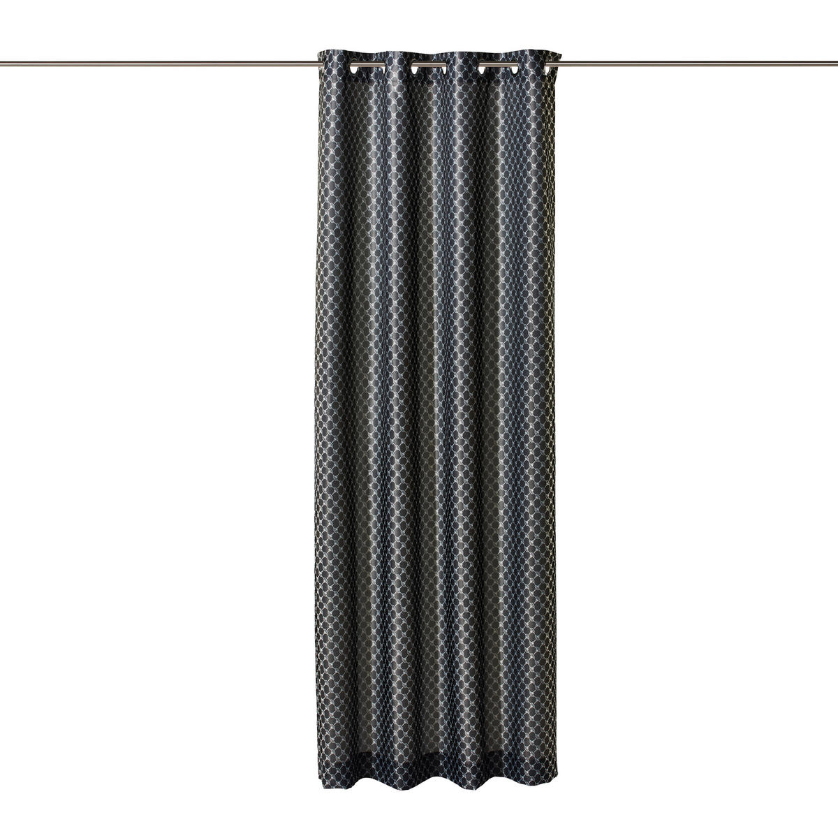 ZÁVĚS S OČKY, neprůsvitné, 140/250 cm - šedá, Design, textil (140/250cm) - Joop!