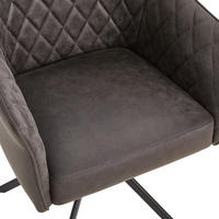SCAUN CU BRAȚE in gri  - negru/gri, Modern, lemn/metal (60/91/56cm) - Carryhome