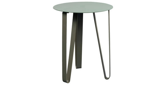 COUCHTISCH 40/40/50 cm rund Grün  - Grün, Design, Metall (40/40/50cm) - Xora