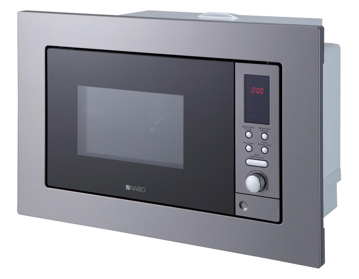 EINBAUMIKROWELLE MWE 2080  - Grau, Basics, Metall (59,5/38,8/33,8cm) - Nabo