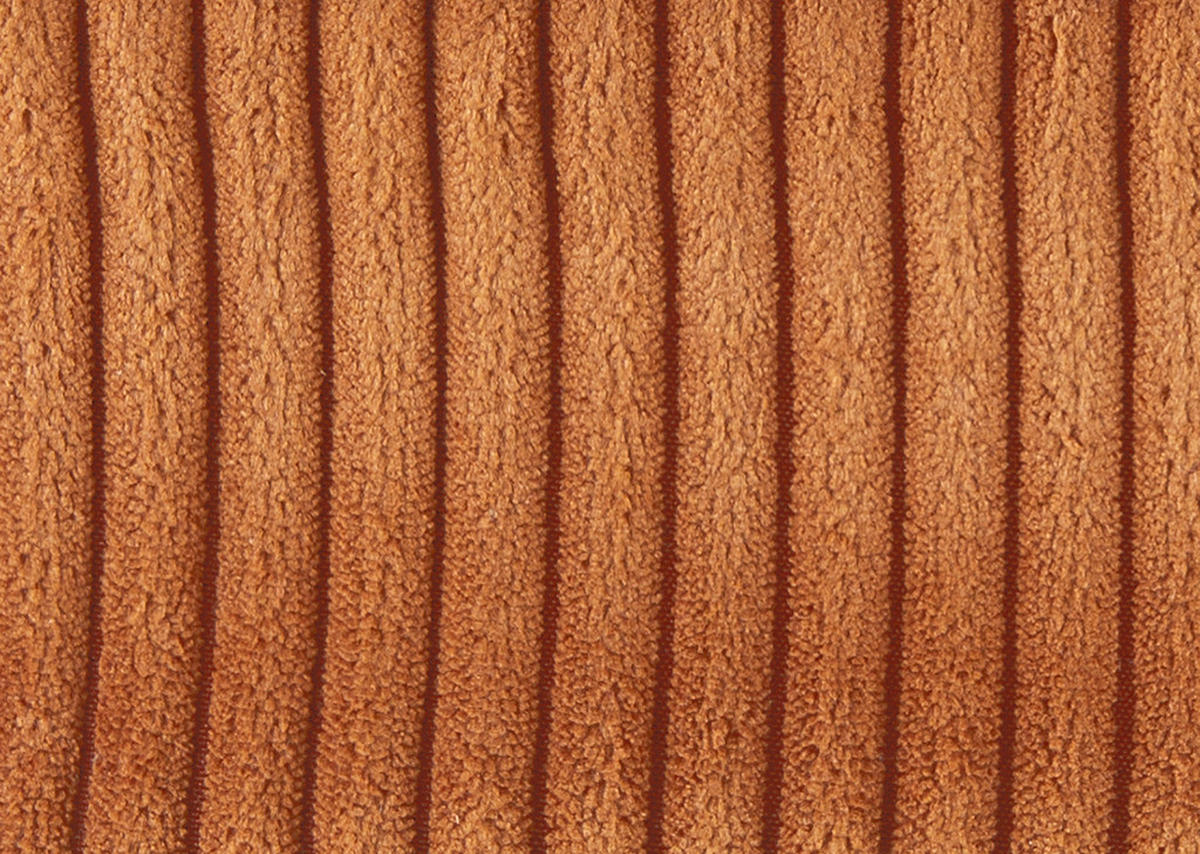 ECKSOFA Rostfarben Cord Rückenkissen, Bettkasten, Schlaffunktion, Rücken echt, Liegefläche im Originalstoff  - Rostfarben/Schwarz, MODERN, Kunststoff/Textil (232/140cm) - Xora