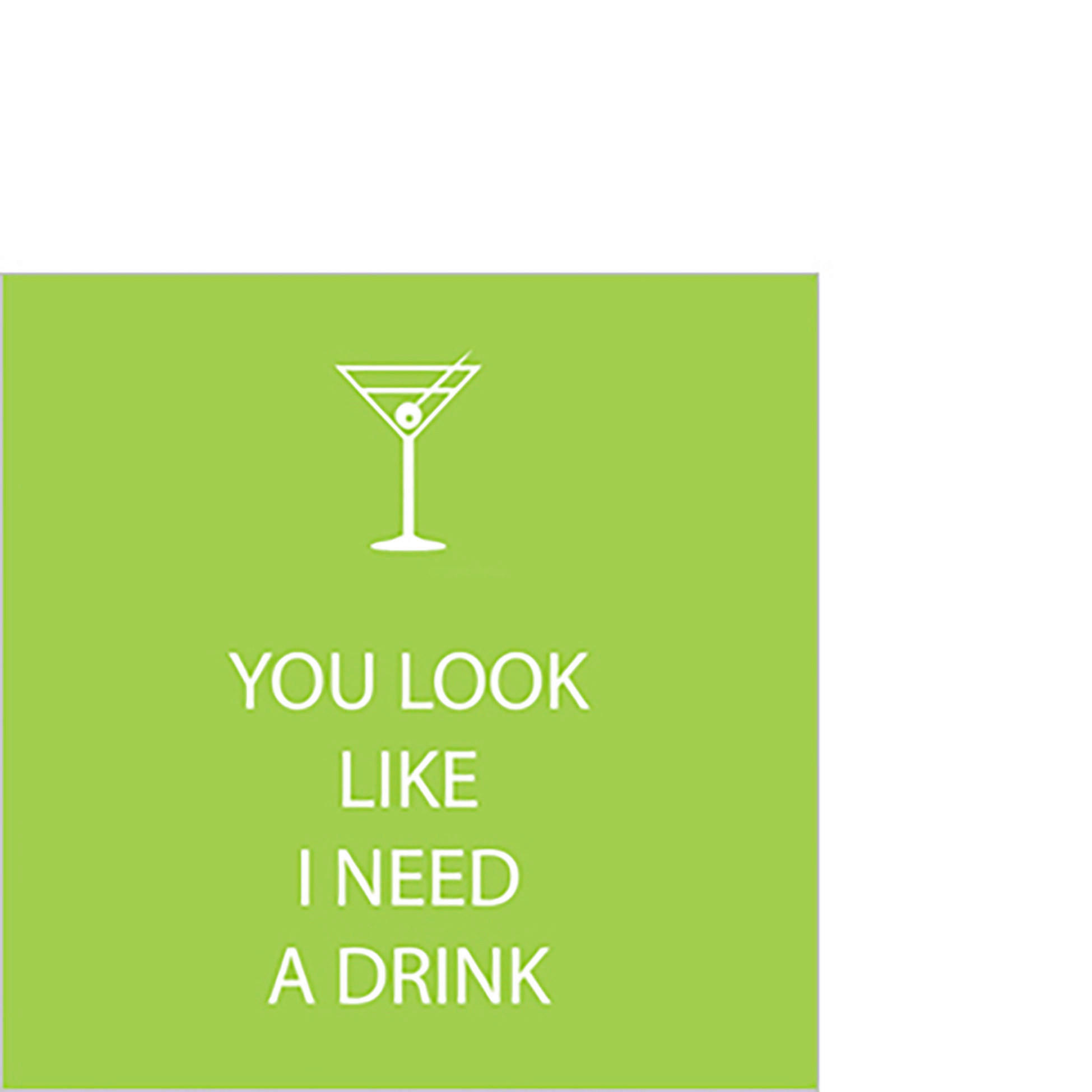 SERVIETTE  12,5/12,5 cm   - Multicolor, Basics, Papier (12,5/12,5cm) - PPD