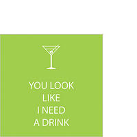 SERVIETTE  12,5/12,5 cm   - Multicolor, Basics, Papier (12,5/12,5cm) - PPD