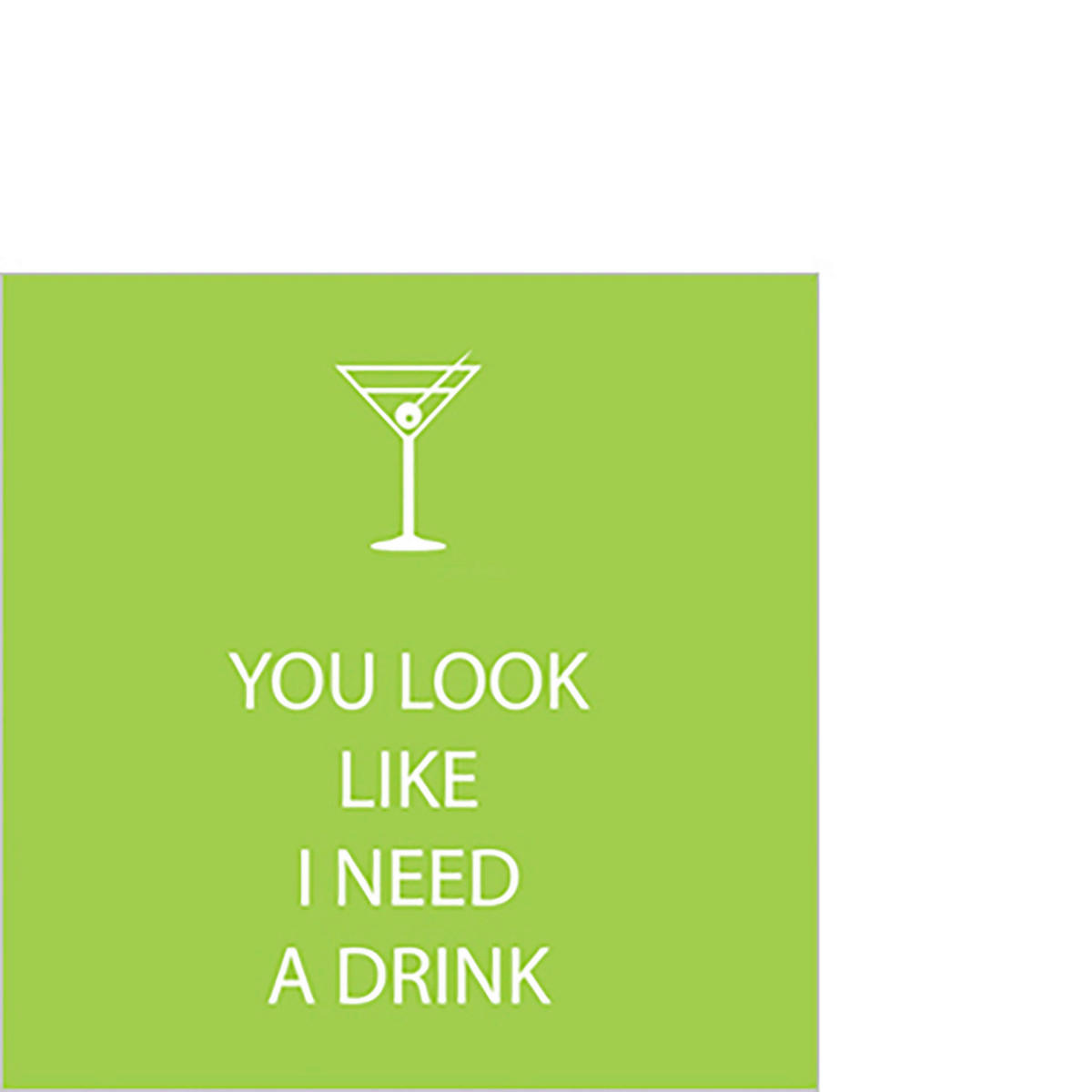 SERVIETTE  12,5/12,5 cm   - Multicolor, Basics, Papier (12,5/12,5cm) - PPD