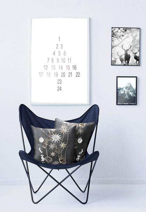KISSENHÜLLE Winterwelt 46/46 cm  - Grau, Basics, Textil (46/46cm) - X-Mas