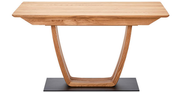 ESSTISCH in Holz, Metall 140-190/90/75 cm   - Wildeiche/Schwarz, KONVENTIONELL, Holz/Metall (140-190/90/75cm) - Venda