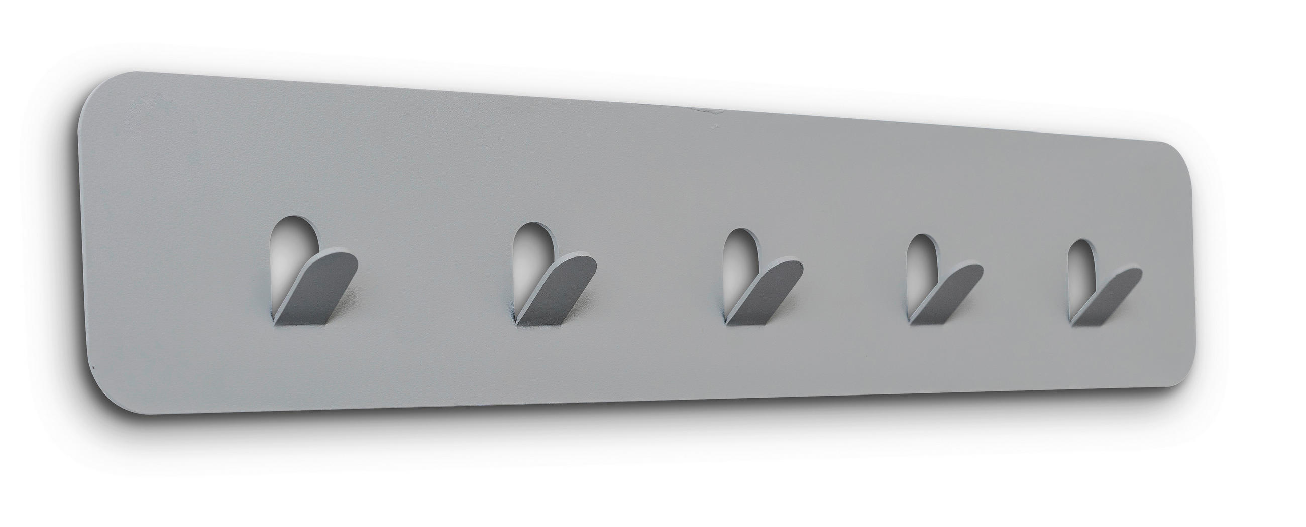 HAKENLEISTE  in Grau  - Grau, Design, Metall (50/10/3cm) - Xora