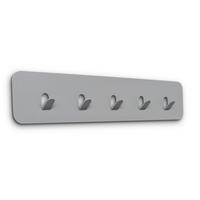 HAKENLEISTE  in Grau  - Grau, Design, Metall (50/10/3cm) - Xora