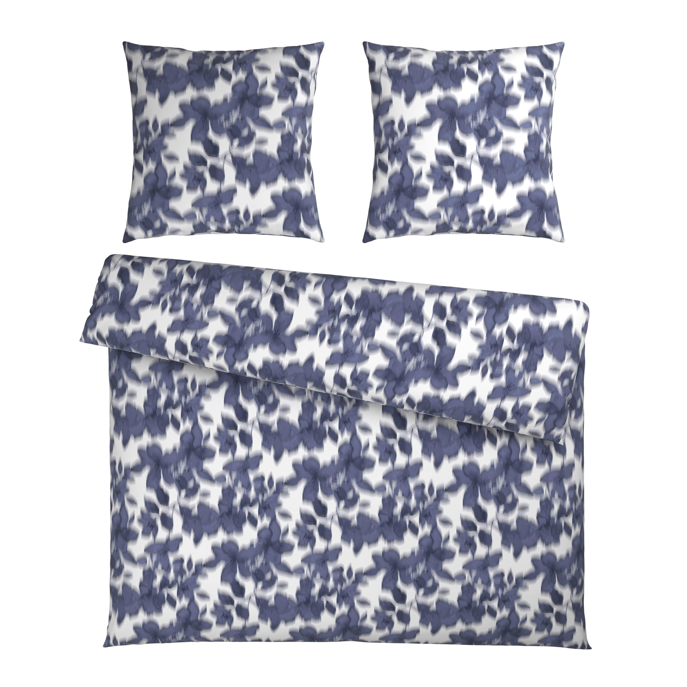 BETTWÄSCHE Satin 200/200 cm  - Blau, Textil (200/200cm) - Bio:Vio