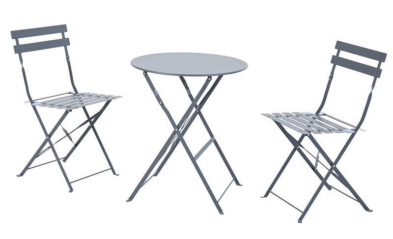 BISTROTISCH Metall  - Anthrazit, Basics, Metall (60/71cm)